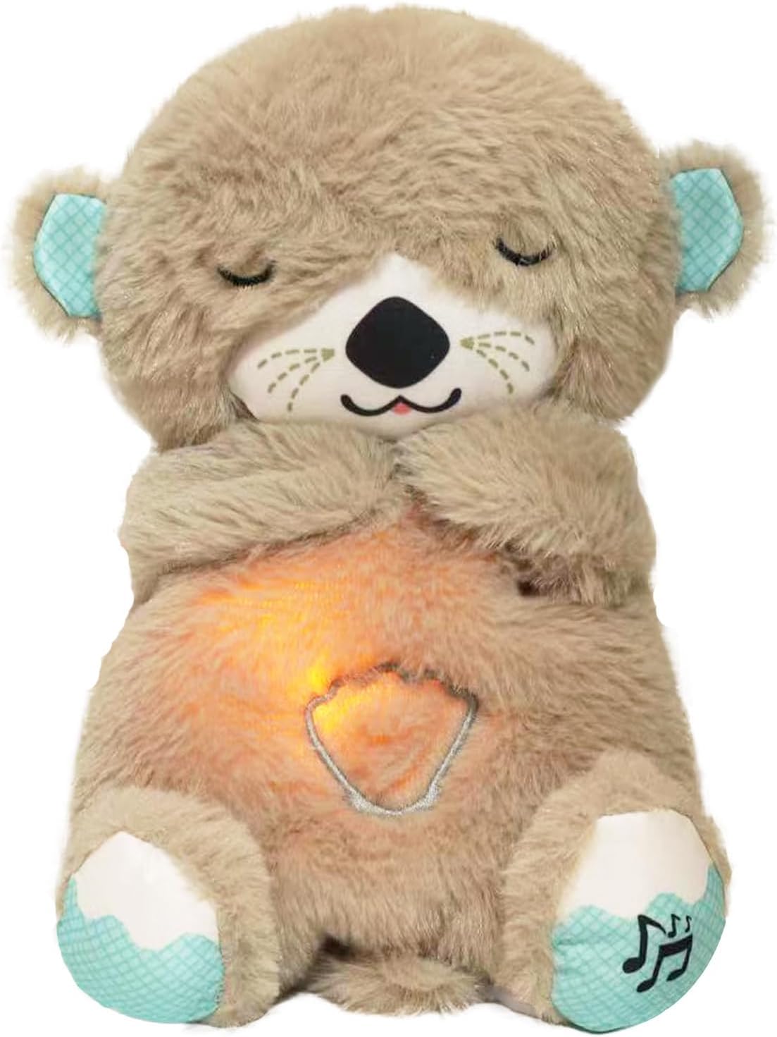 Music Otter Education of Sound and Light Soothing Sound Sleep Otter Baby Put to Sleep Music Breathing Teddy Bear