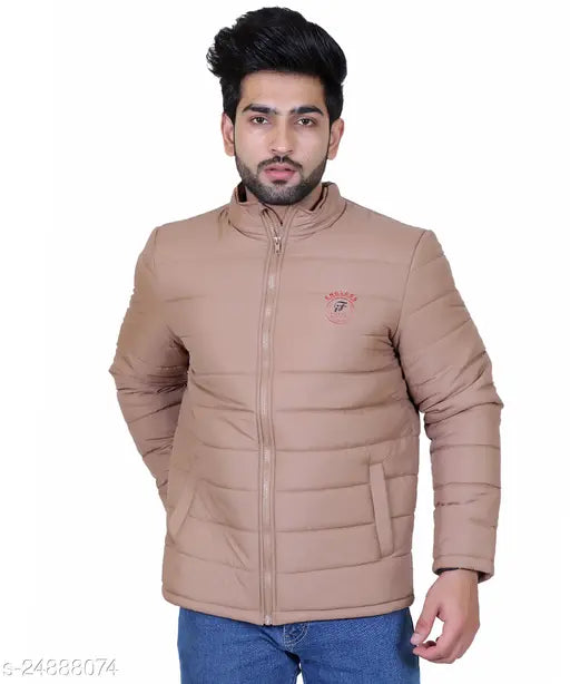 Men Solid Bomber Jacket