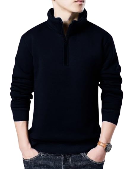 Kushi Flyer Fleece Casual Regular Fit Solid Full Sleeve Sweatshirt for Men™