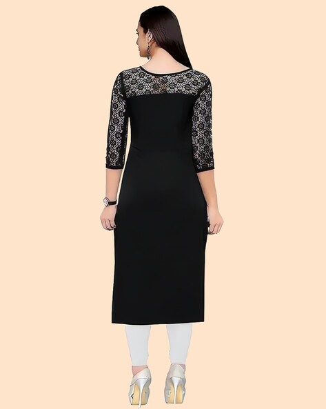 Lace Straight Kurta