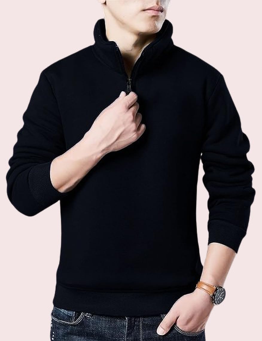 Kushi Flyer Fleece Casual Regular Fit Solid Full Sleeve Sweatshirt for Men™