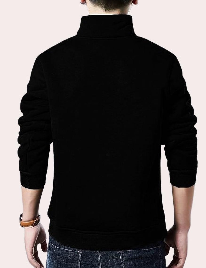 Kushi Flyer Fleece Casual Regular Fit Solid Full Sleeve Sweatshirt for Men™