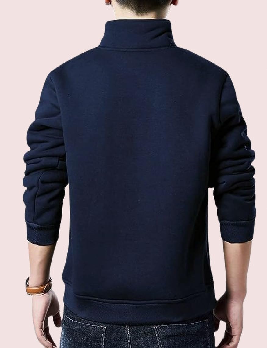 Kushi Flyer Fleece Casual Regular Fit Solid Full Sleeve Sweatshirt for Men™