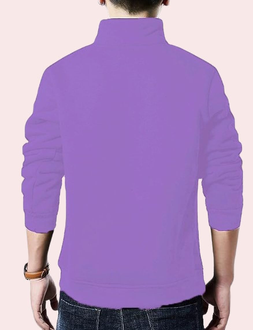 Kushi Flyer Fleece Casual Regular Fit Solid Full Sleeve Sweatshirt for Men™