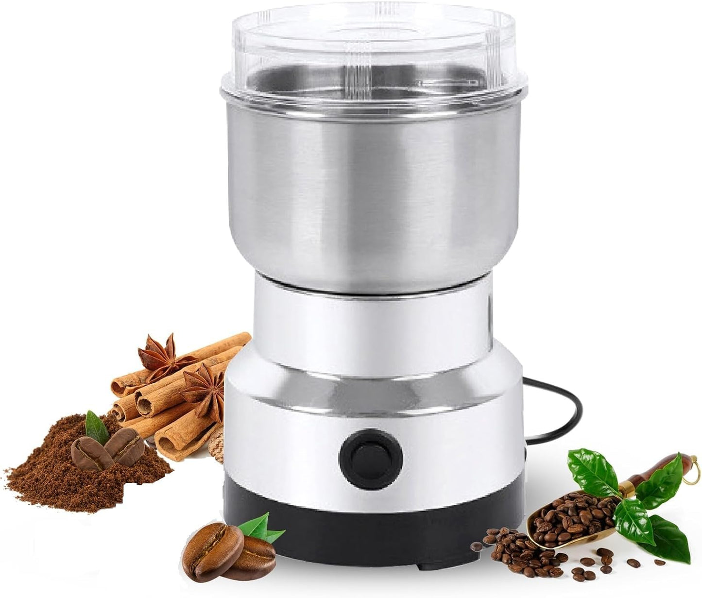 Electric Smash Machine, Multifunction Small Food Grinder Grain Grinder, Portable Coffee Bean Grinder