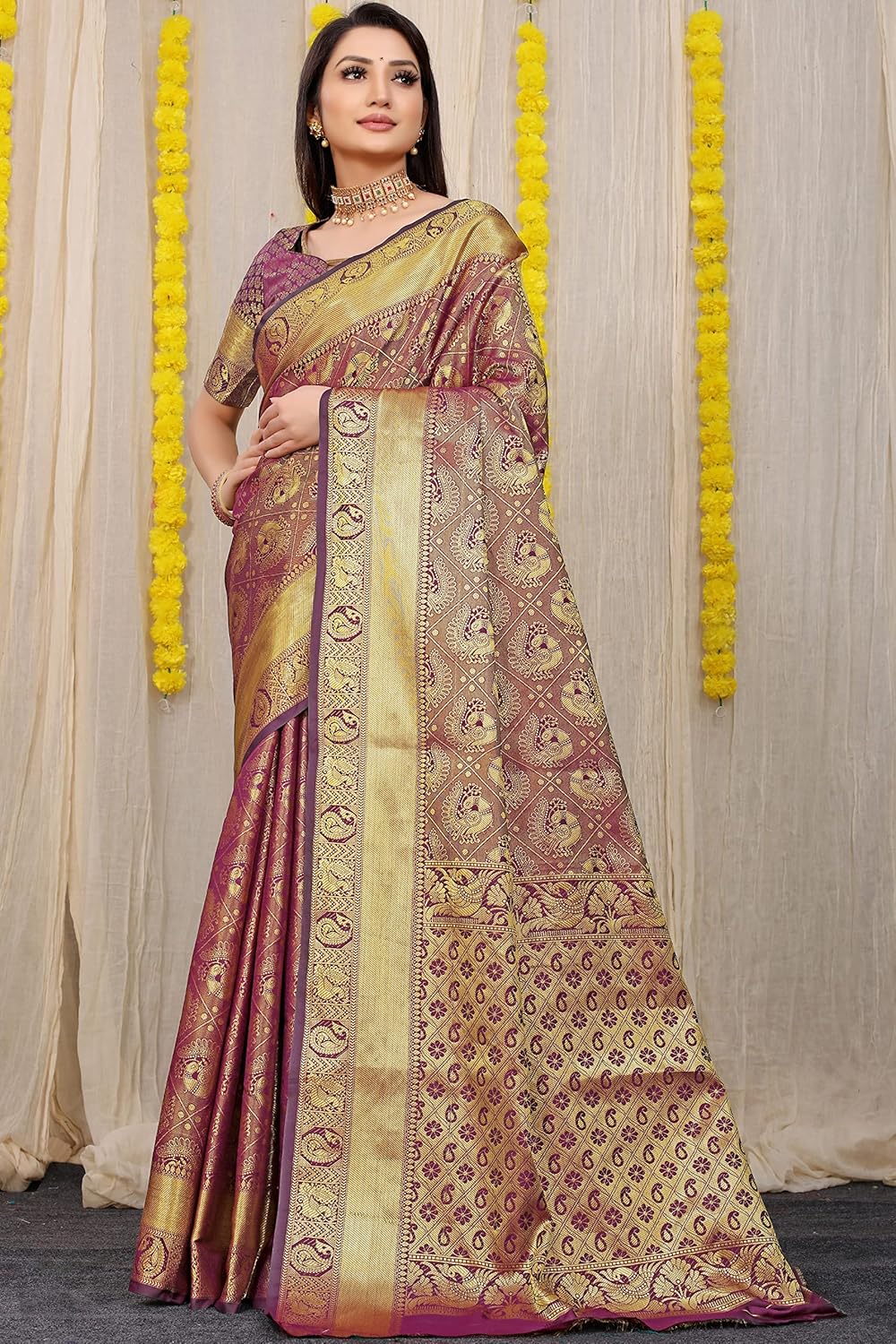 RUTUJA lichi soft mandakini silk ™| weaving and nice extra ordinary design Saree