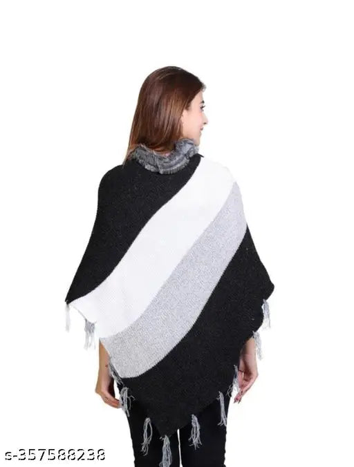 Black Winter Poncho