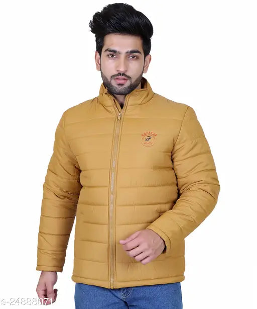 Men Solid Bomber Jacket