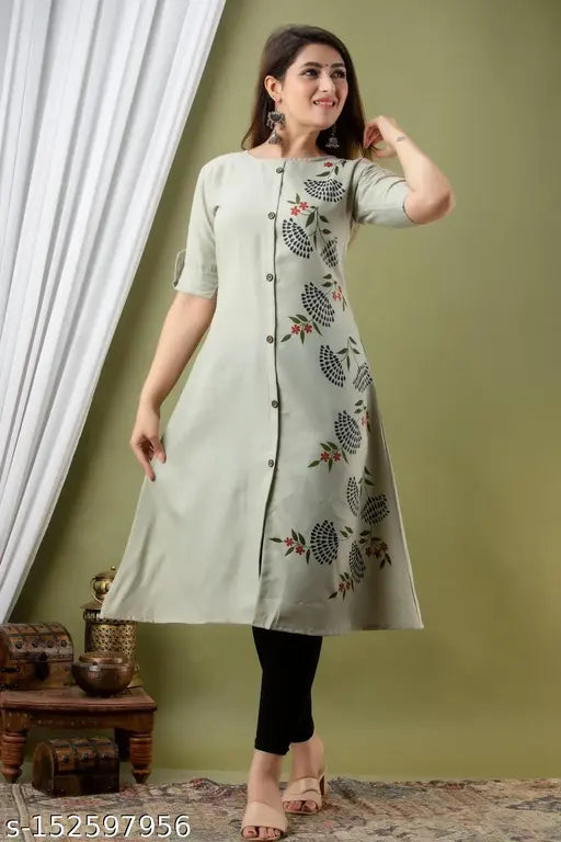 Print Anarkali Kurti For Women