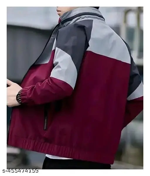 ABBL Polyester Fashionable Winter Jacket Stylish Hoodie Comfortable Casual Full Sleeves Huddy For Men Adult Boys (Large, Maroon)