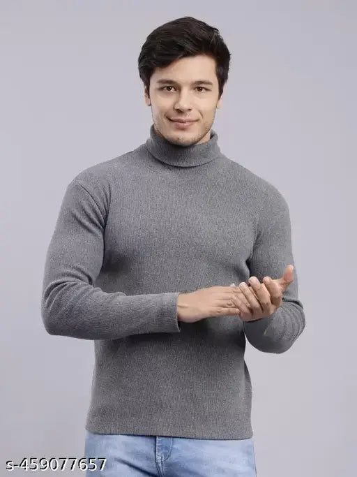 New fashion mens solid winter sweater