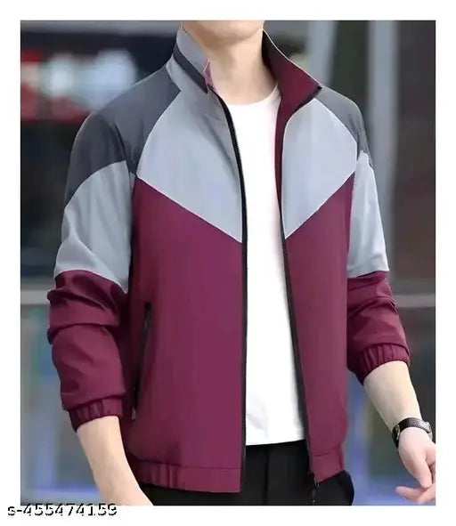 ABBL Polyester Fashionable Winter Jacket Stylish Hoodie Comfortable Casual Full Sleeves Huddy For Men Adult Boys (Large, Maroon)